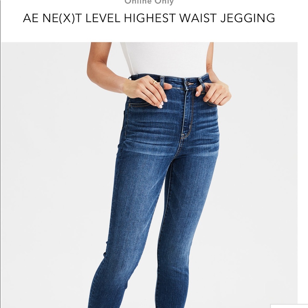 High waisted super stretch jeans
